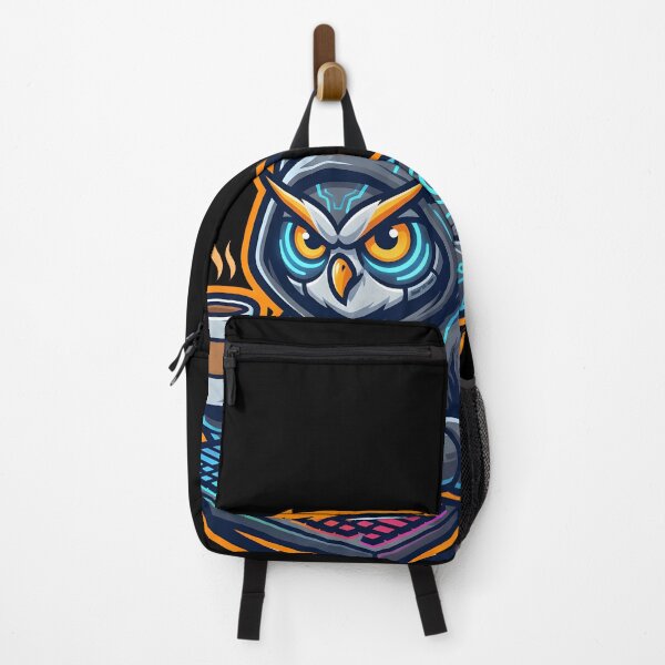 Item preview, Exhausted Programmer Owl Hacker Keyboard Night Owl Coder Humor designed and sold by WorldShop17.