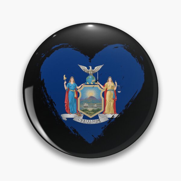 Item preview, Distressed New York Flag Heart NY designed and sold by shitpostee.