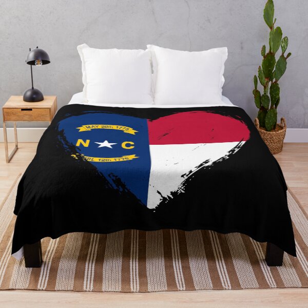 Item preview, Distressed North Carolina Flag Heart NC designed and sold by shitpostee.
