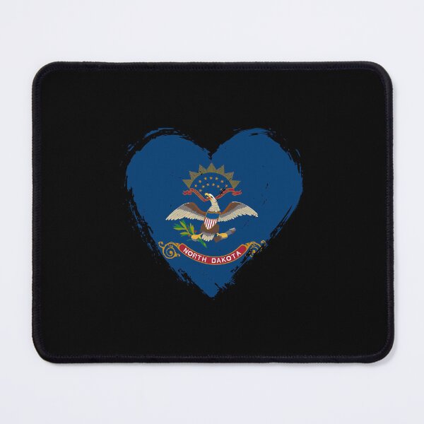 Item preview, Distressed North Dakota Flag Heart ND designed and sold by shitpostee.