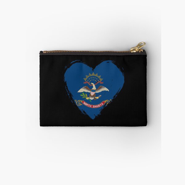 Item preview, Distressed North Dakota Flag Heart ND designed and sold by shitpostee.