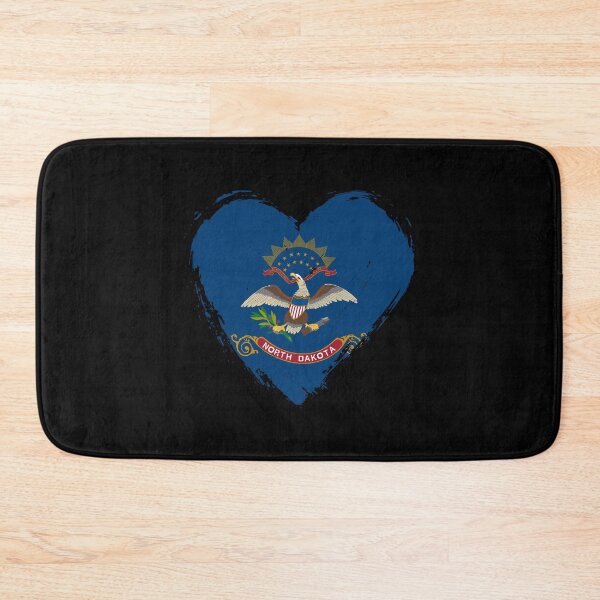 Item preview, Distressed North Dakota Flag Heart ND designed and sold by shitpostee.