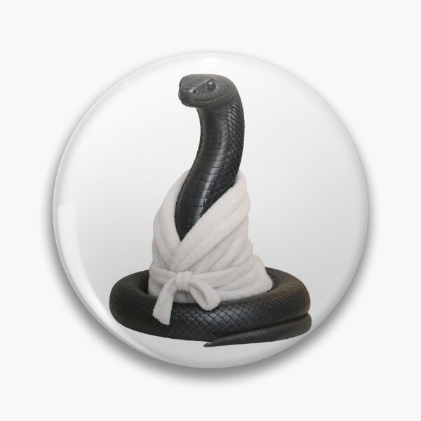 Item preview, Cozy Black Mamba in a Bathrobe designed and sold by Sillytoe.