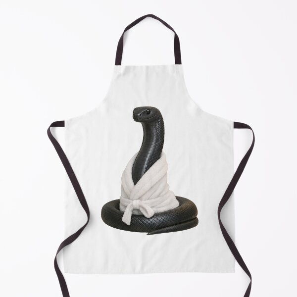 Item preview, Cozy Black Mamba in a Bathrobe designed and sold by Sillytoe.