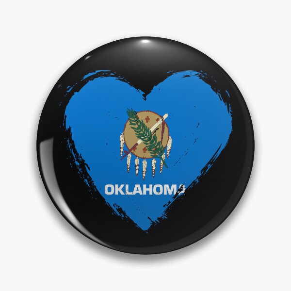Item preview, Distressed Oklahoma Flag Heart OK designed and sold by shitpostee.