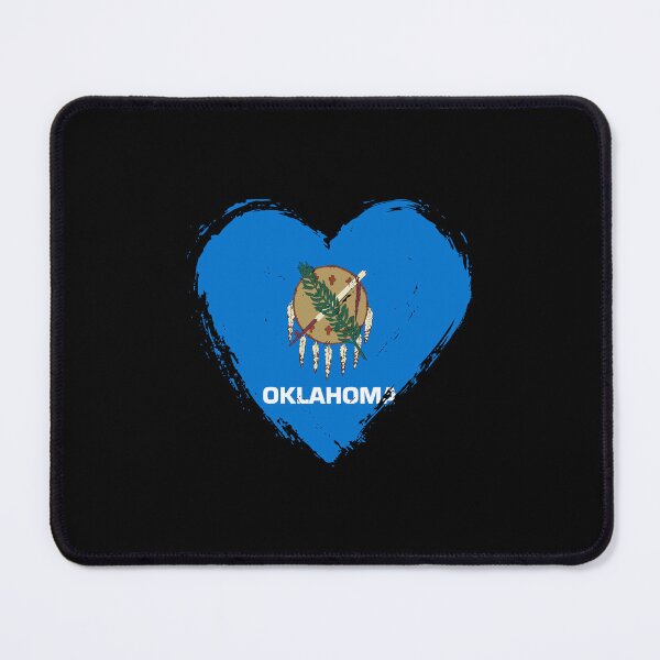 Item preview, Distressed Oklahoma Flag Heart OK designed and sold by shitpostee.
