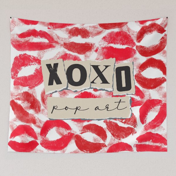 Item preview, Red Lip Print - XOXO Pop Art designed and sold by FemmePod.