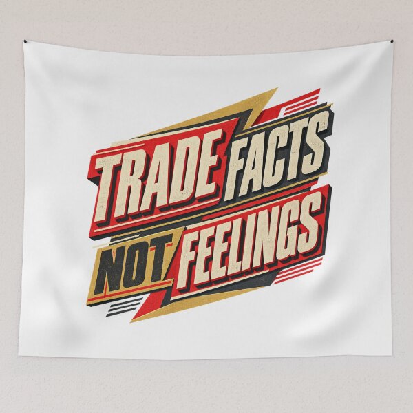 Item preview, Trade Facts Not Feelings Bold Trading Psychology designed and sold by VolatilityEdge.