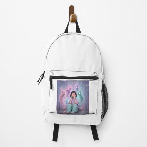 Item preview, Pastel Goth Haunted Girl with Cute Ghosts designed and sold by litleelseart.