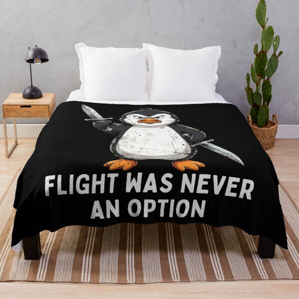 Item preview, Funny Penguin Flight Was Never An Option Sarcastic Animal Shirt designed and sold by Teetreasure2.