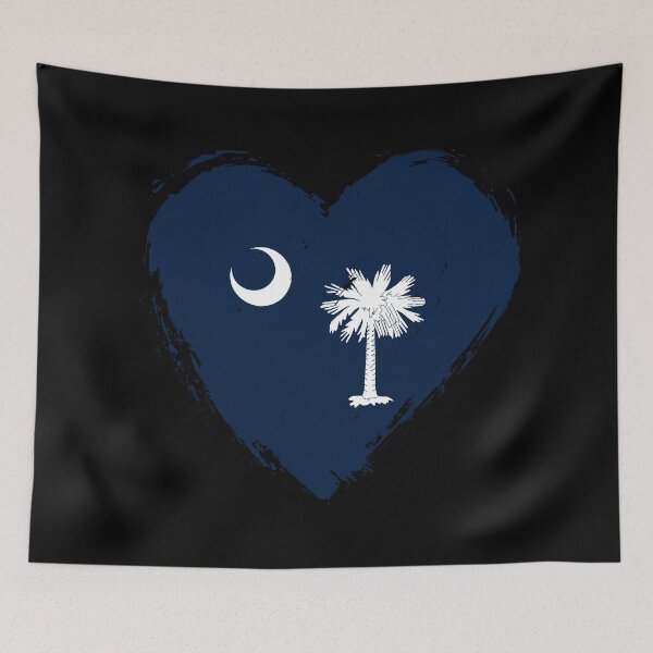 Item preview, Distressed South Carolina Flag Heart SC designed and sold by shitpostee.