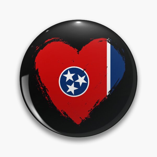 Artikelvorschau, Tennessee-Flagge mit Herzmotiv (TN) entworfen und verkauft von shitpostee.