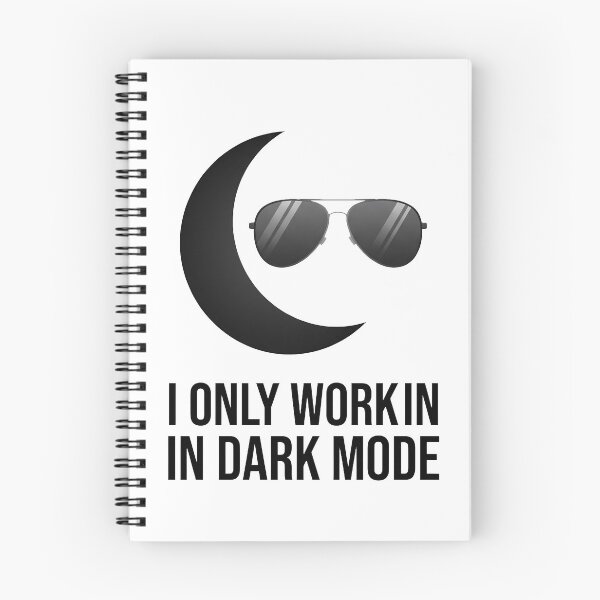 Item preview, I Only Work In Dark Mode Minimalist Programmer Developer Aesthetic designed and sold by WorldShop17.