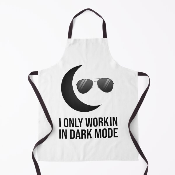 Item preview, I Only Work In Dark Mode Minimalist Programmer Developer Aesthetic designed and sold by WorldShop17.
