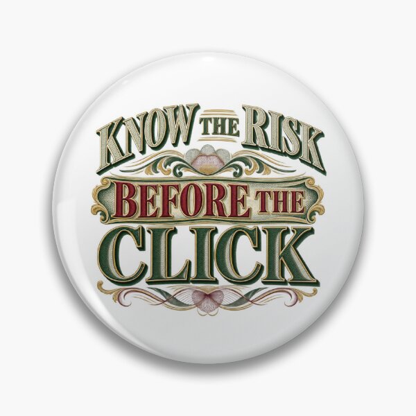 Item preview, Know the Risk Before the Click Engraved Trading Rule designed and sold by VolatilityEdge.