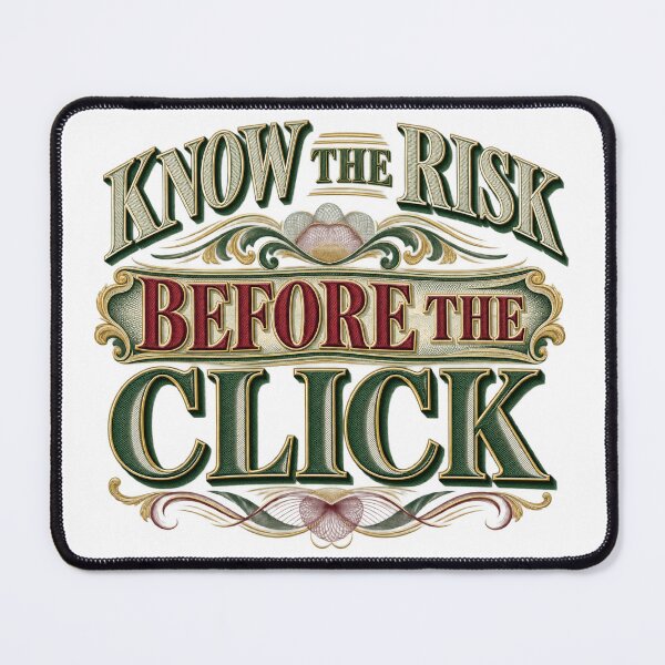 Item preview, Know the Risk Before the Click Engraved Trading Rule designed and sold by VolatilityEdge.