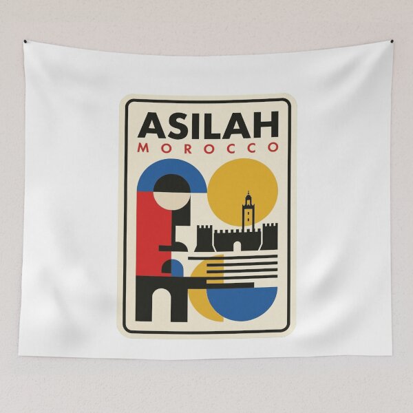 Item preview, Retro Asilah Bauhaus Geometric Skyline designed and sold by k3rstman1.