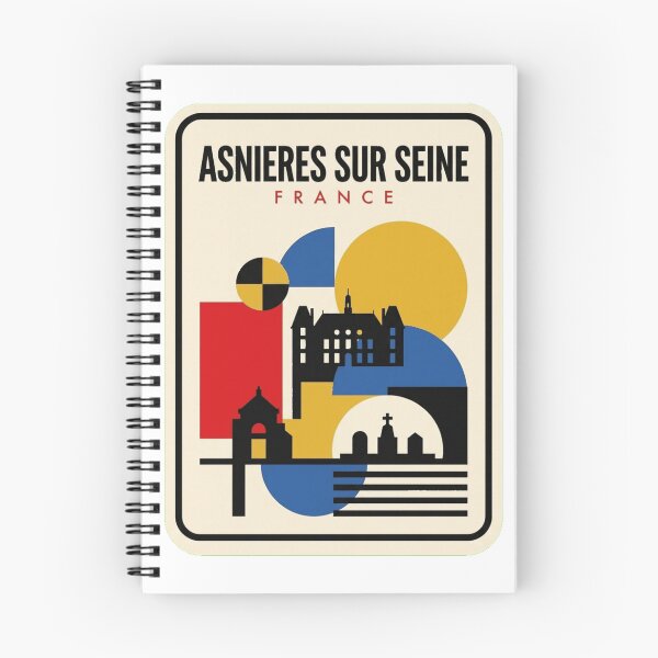Item preview, Retro Asnieres Sur Seine Bauhaus Geometric Skyline designed and sold by k3rstman1.