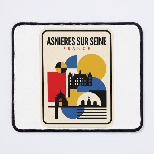 Item preview, Retro Asnieres Sur Seine Bauhaus Geometric Skyline designed and sold by k3rstman1.
