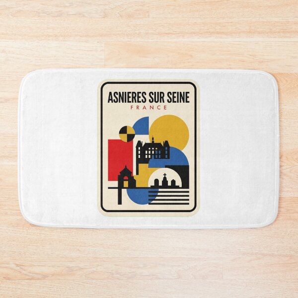 Item preview, Retro Asnieres Sur Seine Bauhaus Geometric Skyline designed and sold by k3rstman1.
