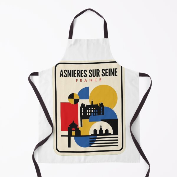 Item preview, Retro Asnieres Sur Seine Bauhaus Geometric Skyline designed and sold by k3rstman1.