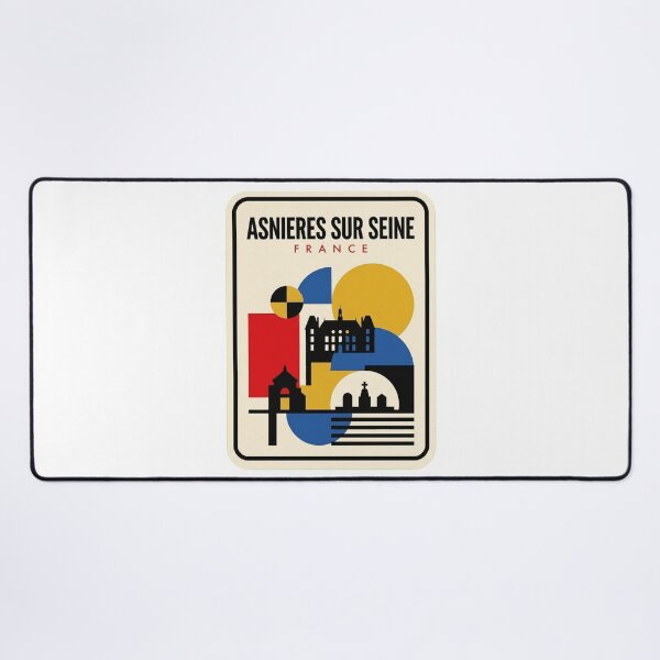 Item preview, Retro Asnieres Sur Seine Bauhaus Geometric Skyline designed and sold by k3rstman1.