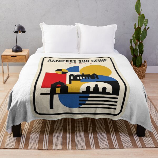 Item preview, Retro Asnieres Sur Seine Bauhaus Geometric Skyline designed and sold by k3rstman1.