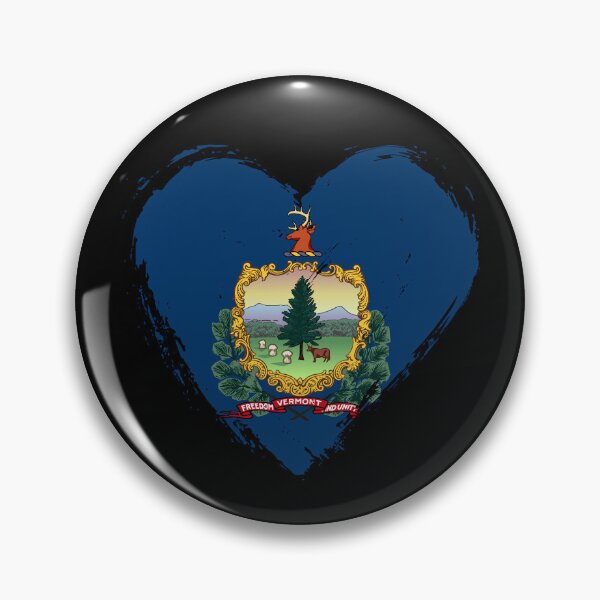 Item preview, Distressed Vermont Flag Heart VT designed and sold by shitpostee.