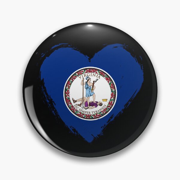 Item preview, Distressed Virginia Flag Heart VA designed and sold by shitpostee.
