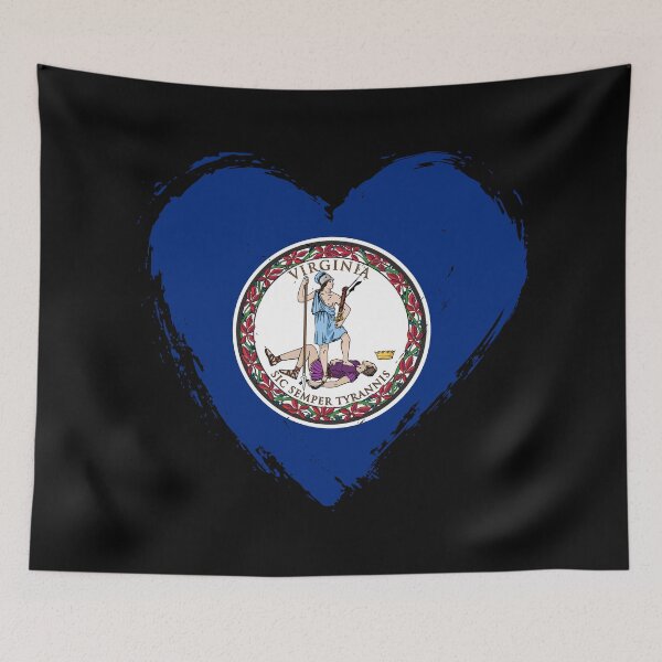 Item preview, Corazón con la bandera de Virginia en estado de angustia designed and sold by shitpostee.