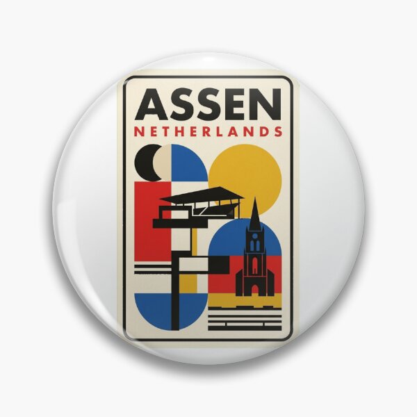 Item preview, Retro Assen Bauhaus Geometric Skyline designed and sold by k3rstman1.