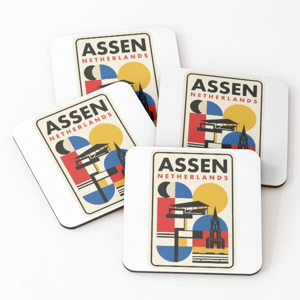 Item preview, Retro Assen Bauhaus Geometric Skyline designed and sold by k3rstman1.