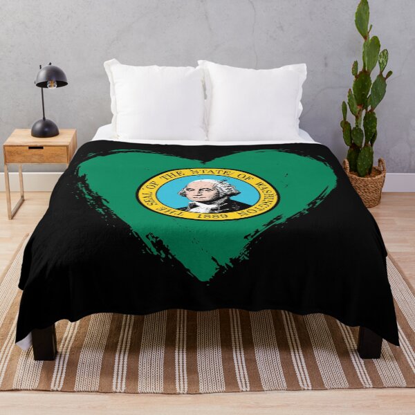 Item preview, Distressed Washington Flag Heart WA designed and sold by shitpostee.