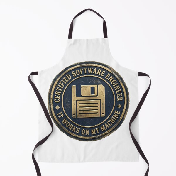 Item preview, It Works On My Machine Funny Programmer Badge Software Engineer designed and sold by WorldShop17.