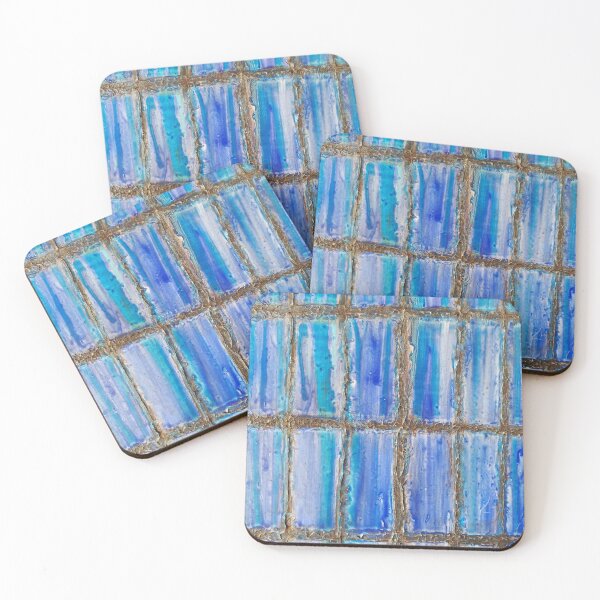 Item preview, stained-glass window painting, abstract rain on windowpane designed and sold by Emily Macafore.