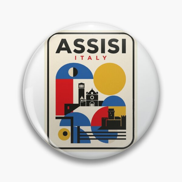Item preview, Retro Assisi Bauhaus Geometric Skyline designed and sold by k3rstman1.