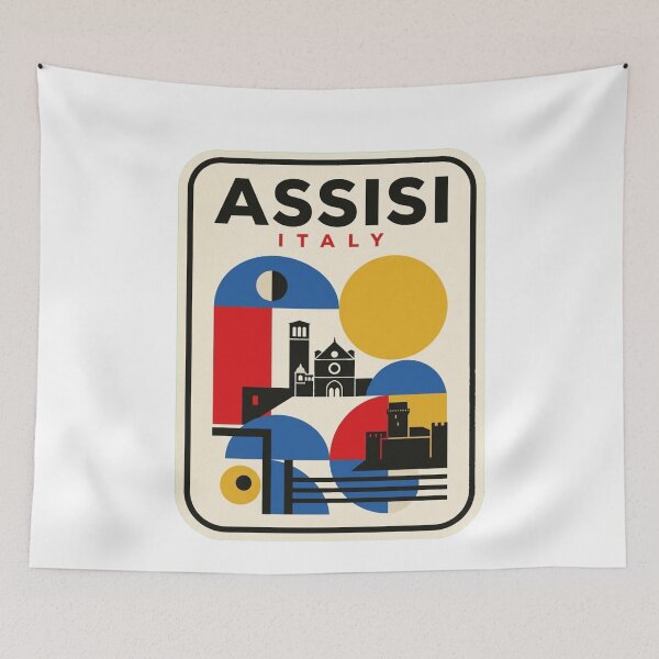 Item preview, Retro Assisi Bauhaus Geometric Skyline designed and sold by k3rstman1.