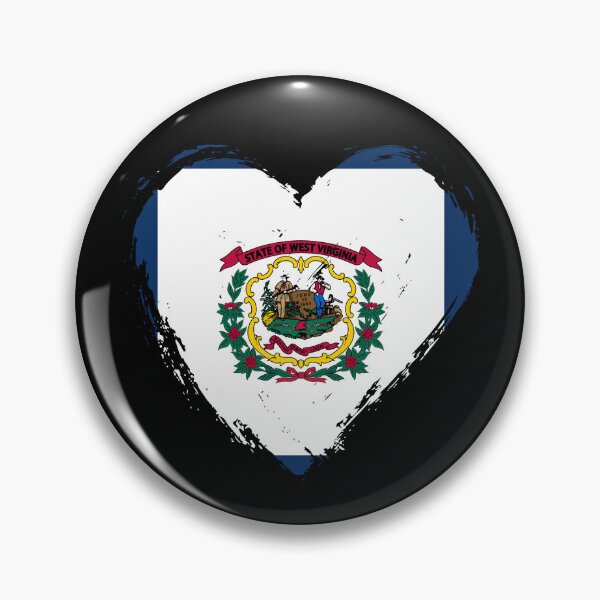 Item preview, Distressed West Virginia Flag Heart WV designed and sold by shitpostee.
