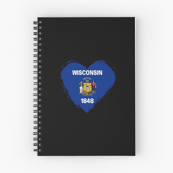Item preview, Distressed Wisconsin Flag Heart WI designed and sold by shitpostee.