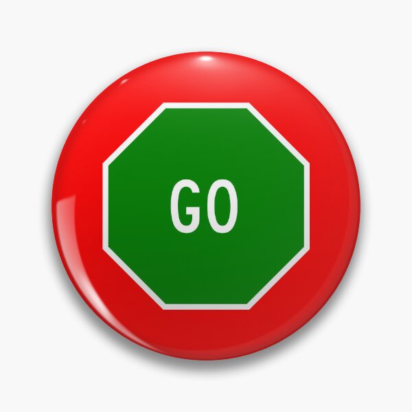 Item preview, Green Go Stop Sign designed and sold by Karate Octopus.