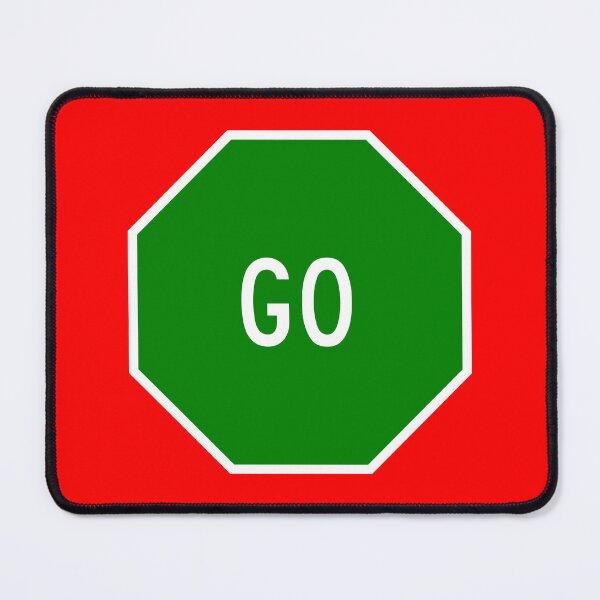 Item preview, Green Go Stop Sign designed and sold by Karate Octopus.