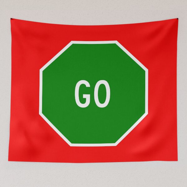 Item preview, Green Go Stop Sign designed and sold by Karate Octopus.