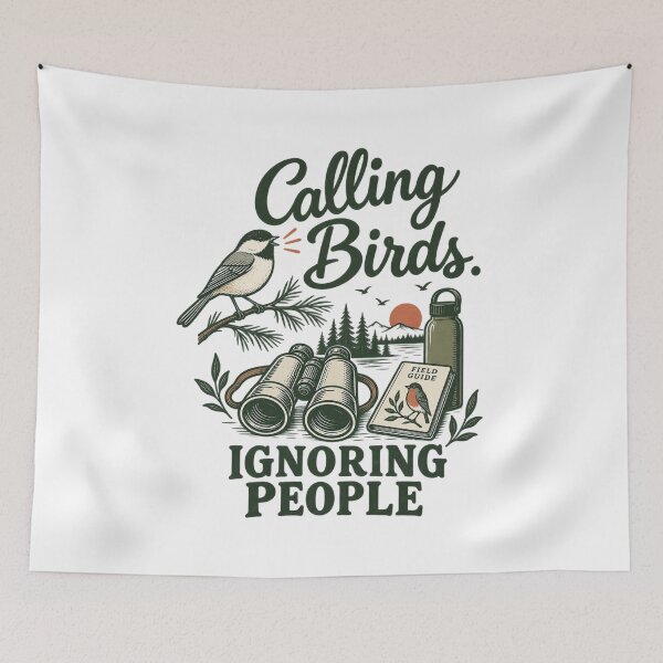 Item preview, Calling Birds Ignoring People designed and sold by CampAndCoast.