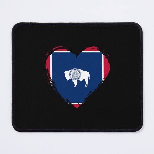 Item preview, Distressed Wyoming Flag Heart WY designed and sold by shitpostee.