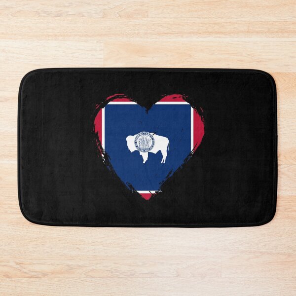 Item preview, Distressed Wyoming Flag Heart WY designed and sold by shitpostee.