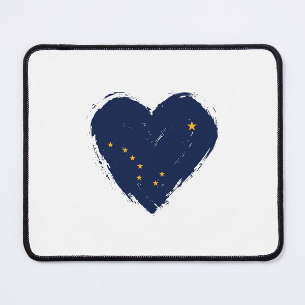 Item preview, Distressed Alaska Flag Heart AK designed and sold by shitpostee.