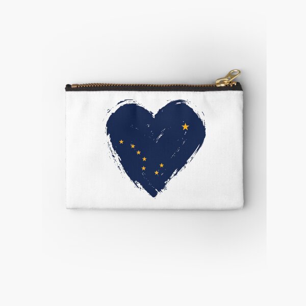 Item preview, Distressed Alaska Flag Heart AK designed and sold by shitpostee.