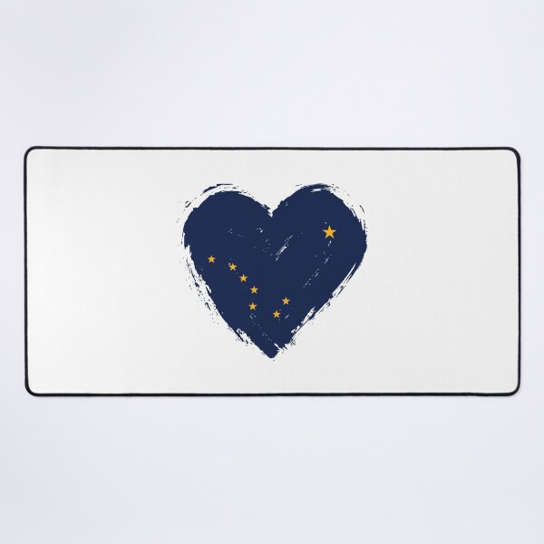 Item preview, Distressed Alaska Flag Heart AK designed and sold by shitpostee.
