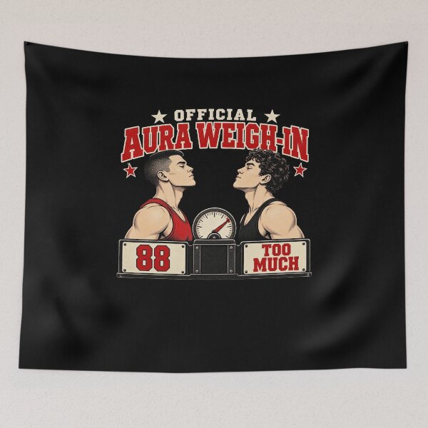 Item preview, Funny Official Aura Weigh-In Battle Humor Art designed and sold by elderberry.