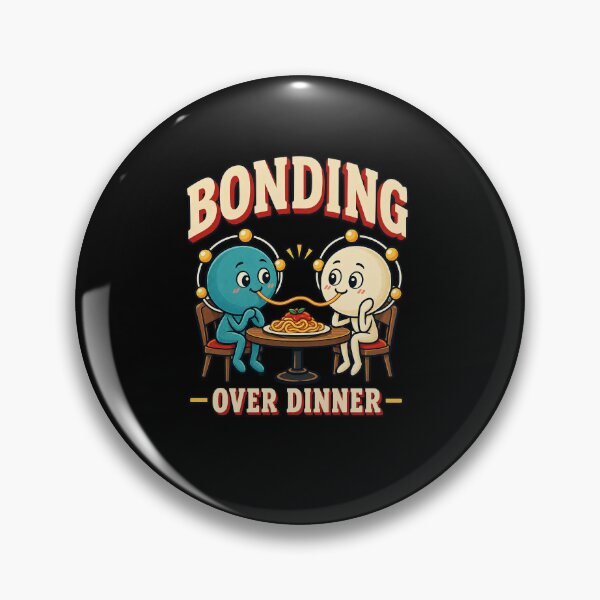 Item preview, Funny Electrons Bonding Over Dinner Spaghetti Chemical Bond Art designed and sold by elderberry.